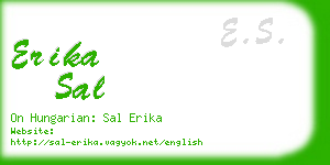 erika sal business card